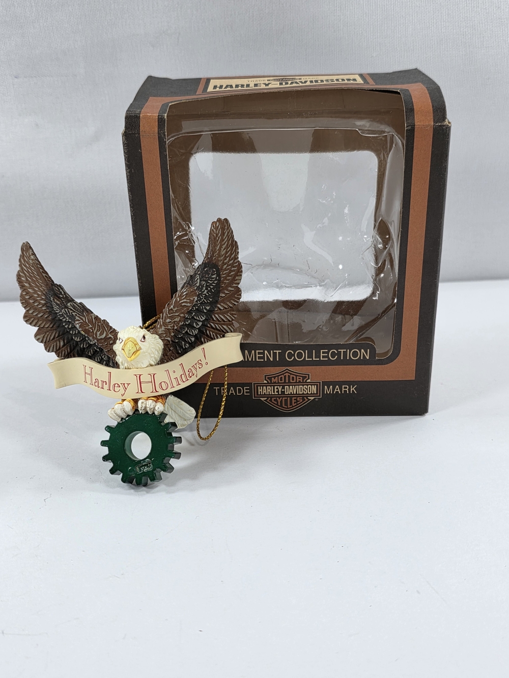 Vintage 1999 Harley-Davidson Harley Holidays Eagle Christmas Ornament